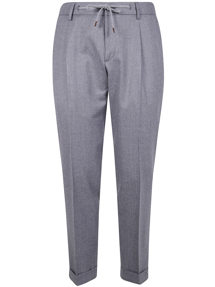 Barba Napoli "Roma" Flanel Coulisse Chino Trousers
