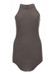 Rick Owens Grey Viscose-Silk Top