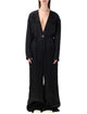 Rick Owens Rick Owens Ls Long Black Satin Jumpsuit