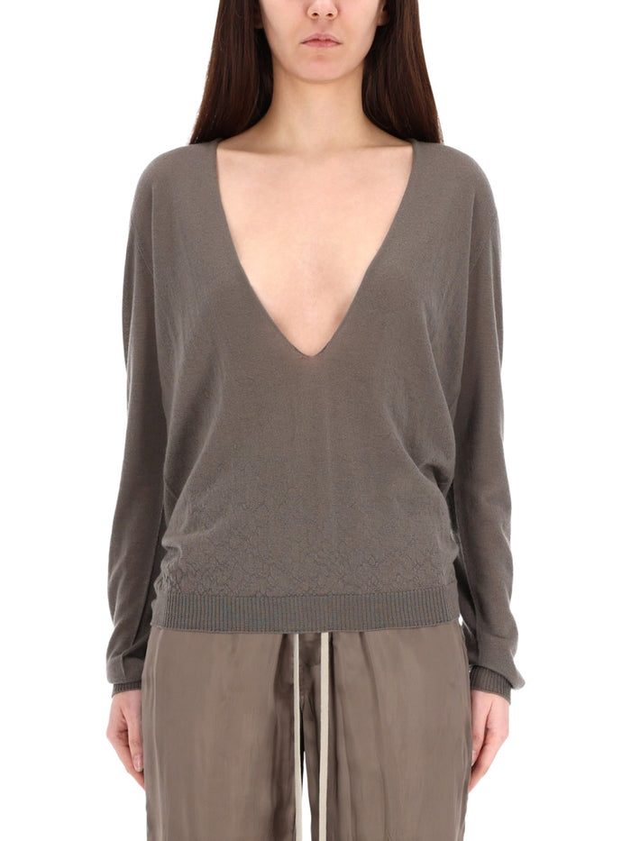 Rick Owens Maglia Extreme V Neck