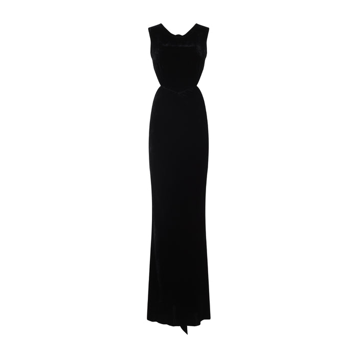 Rick Owens Black Viscose Silk Dresses