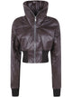Rick Owens "Dracuflight" Cropped Leather Bomber