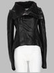 Rick Owens Giacca Biker In Pelle Naska