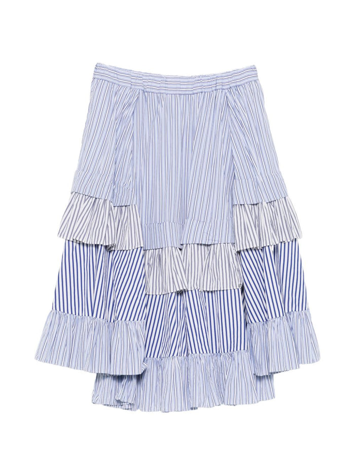 Comme Des Garçons Cotton Midi Skirt