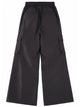 Rick Owens Black Silk Trousers
