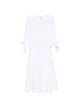 Celine Tie-Sleeve Midi Dress