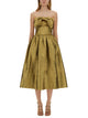 Self-Portrait Metallic Jacquard Midi Dress