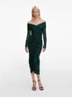 Self-Portrait Viscose Knit Midi Dress