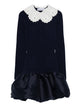 Self-Portrait Self-Portrait Knit And Taffeta Mini Dress