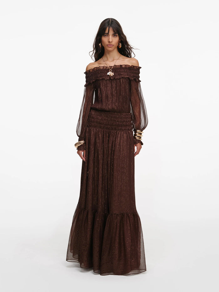 Self-Portrait Georgette Maxi Dress