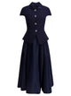 Self-Portrait Taffeta Boucle Midi Dress