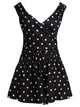 Self-Portrait Polka Dot Flared Dress