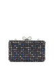 Self-Portrait Multi-Crystal Knit Clutch Bag