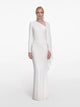 Self-Portrait Jersey Drape Maxi Dress