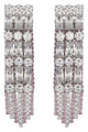Self-Portrait Crystal Pink Droplet Earrings