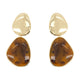 Self-Portrait Tiger Eye Tiered Earrings -  - Metal - Multicolor