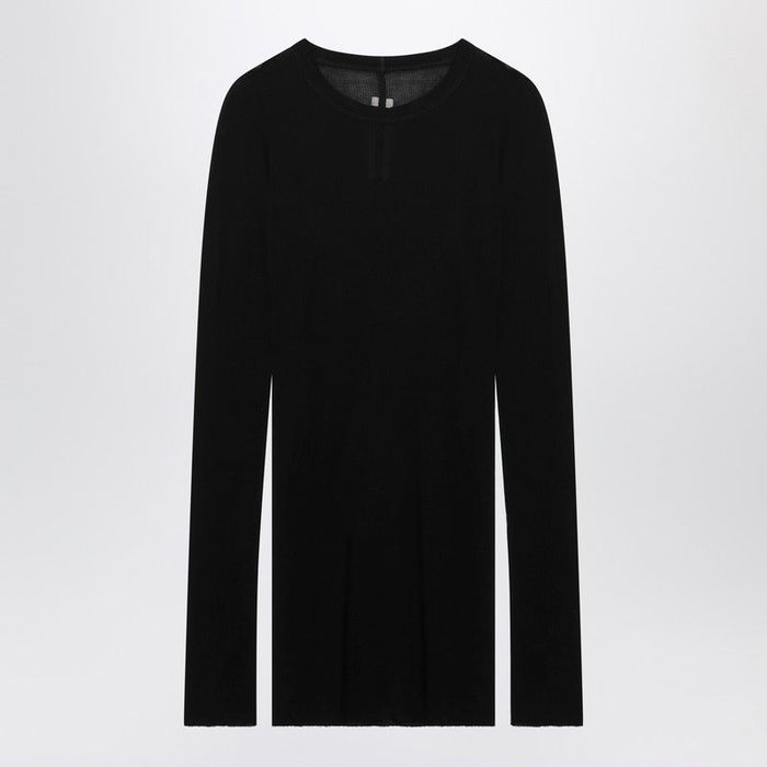 Rick Owens Black Fitted Longsleeve Tshirt