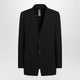 Rick Owens Singlebreasted Wool Jacket Black