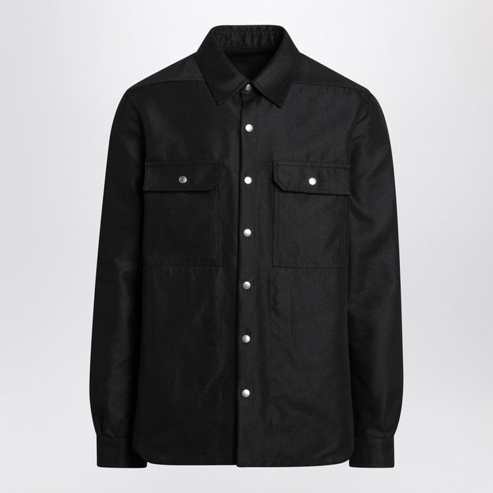 Rick Owens Black Cottonblend Shirt