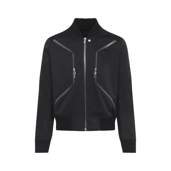 Rick Owens Black Wool-Blend Sports Jacket
