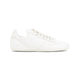 Rick Owens White Minimal Leather Sneakers