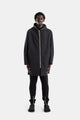 Rick Owens Manteau À Capuche Zippé Gimp Mac Noir
