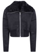 Rick Owens "Flight" Cropped Suede Jacket