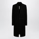 Rick Owens Black Singlebreasted Wool Coat