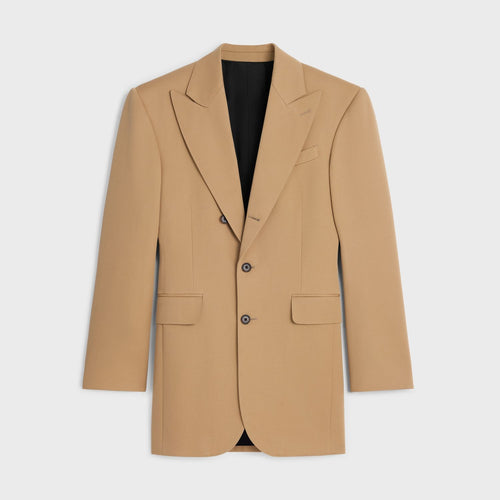 Celine Beige Colonne Wool Jacket