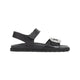 Roger Vivier Black Slidy Viv Strass Calf Leather Sandals
