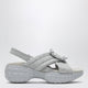 Roger Vivier Viv' Run Slingback Sandals Grey With Crystals