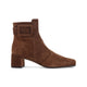 Roger Vivier  Très Vivier Ankle Boots In Brown Suede