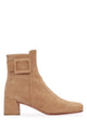 Roger Vivier Tobacco Lined Buckle Suede Boot