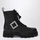 Roger Vivier Viv' Rangers Truck Black Leather Ankle Boots