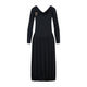 Lanvin Lanvin Ls Drape Midi Dress
