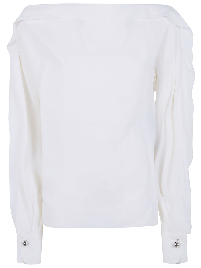 Lanvin Long Sleeves Top With Ruffles