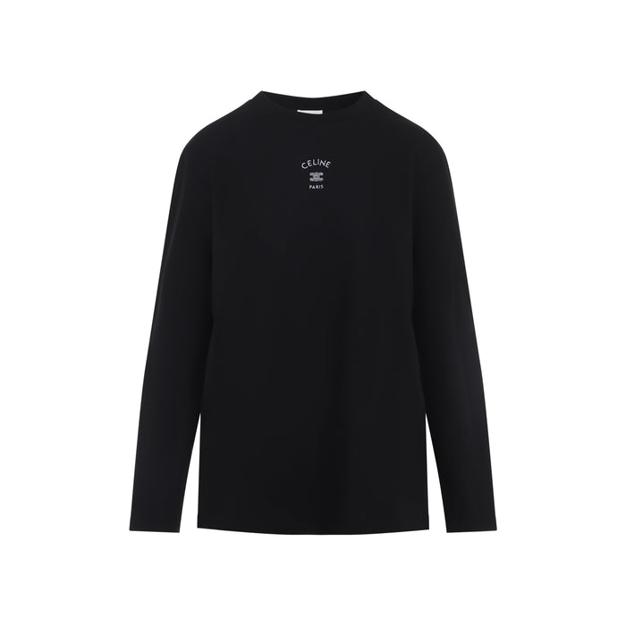 Celine Black And White Long Sleeved T-Shirt