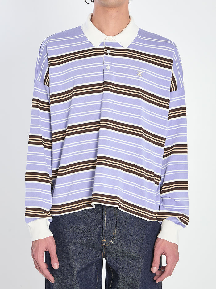 Celine Long-Sleeve Polo Shirt