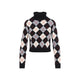 Celine Black White And Grey Wool Sweater