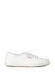 Superga White Cotton Flat Shoes