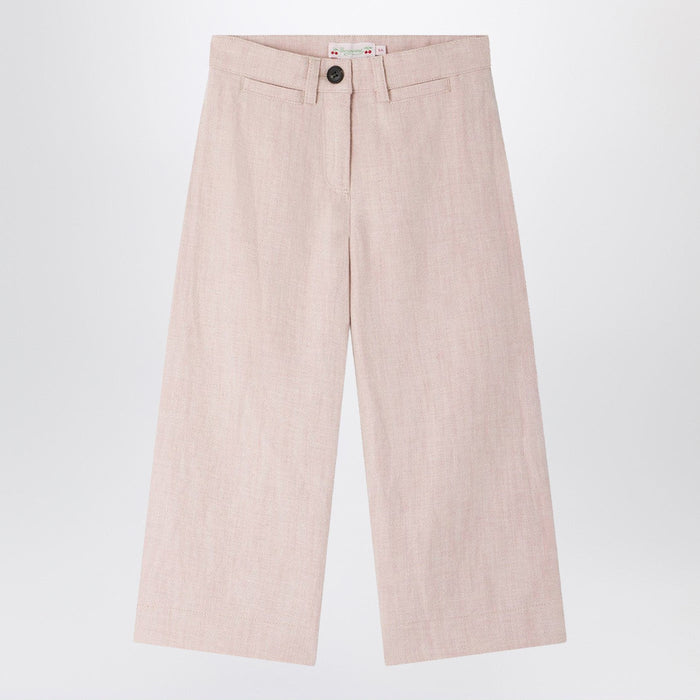 Bonpoint Gersande Trousers In Pink Linen Blend