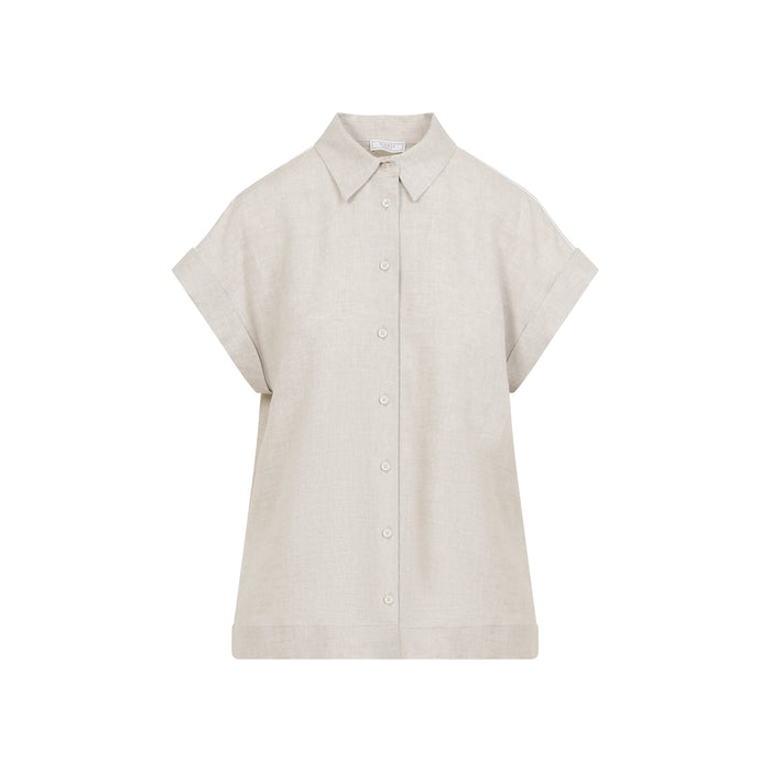 Peserico Linen Ss Shirt