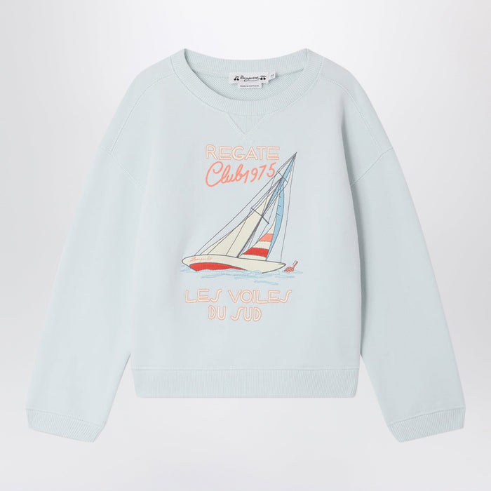 Bonpoint Erol Light Blue Sweatshirt