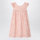 Bonpoint Galantine Pink Voile Dress With Floral Print