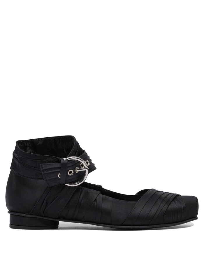 Alohas Black Cuerolite Ballerinas
