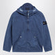 Stone Island Indigo Blue Nylon Half-Zip Jacket