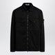 Stone Island Blue Cotton Zip-Up Jacket