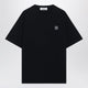 Stone Island Navy Blue Tshirt With Logo Patch