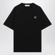 Stone Island Black Tshirt With Logo Patch