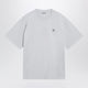 Stone Island Light Blue Tshirt With Compass Logo Patch